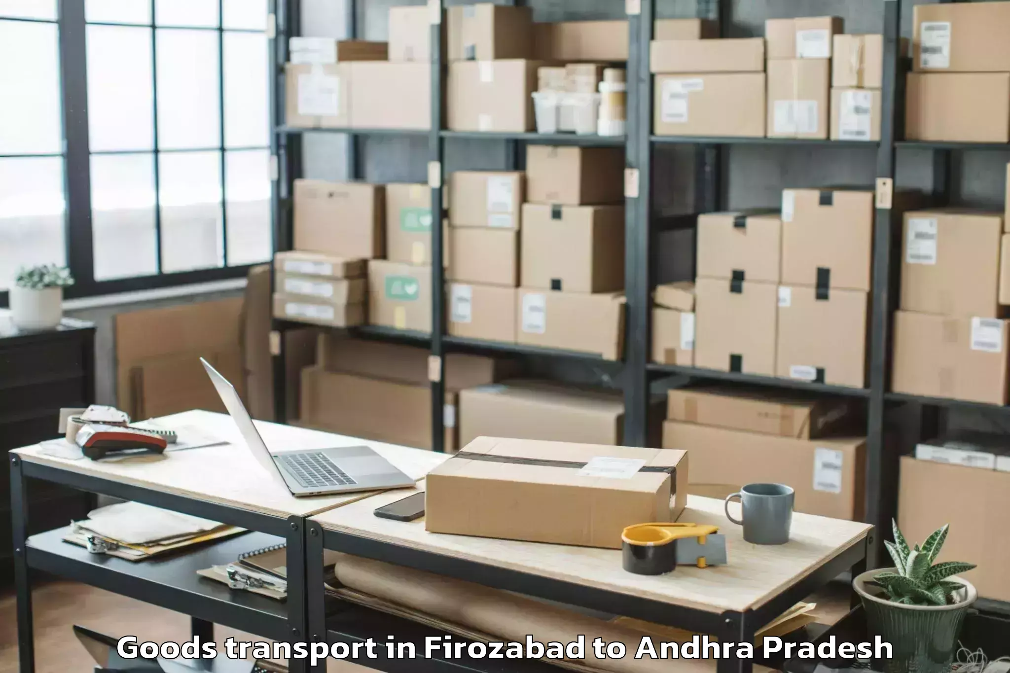 Book Your Firozabad to Addanki Goods Transport Today